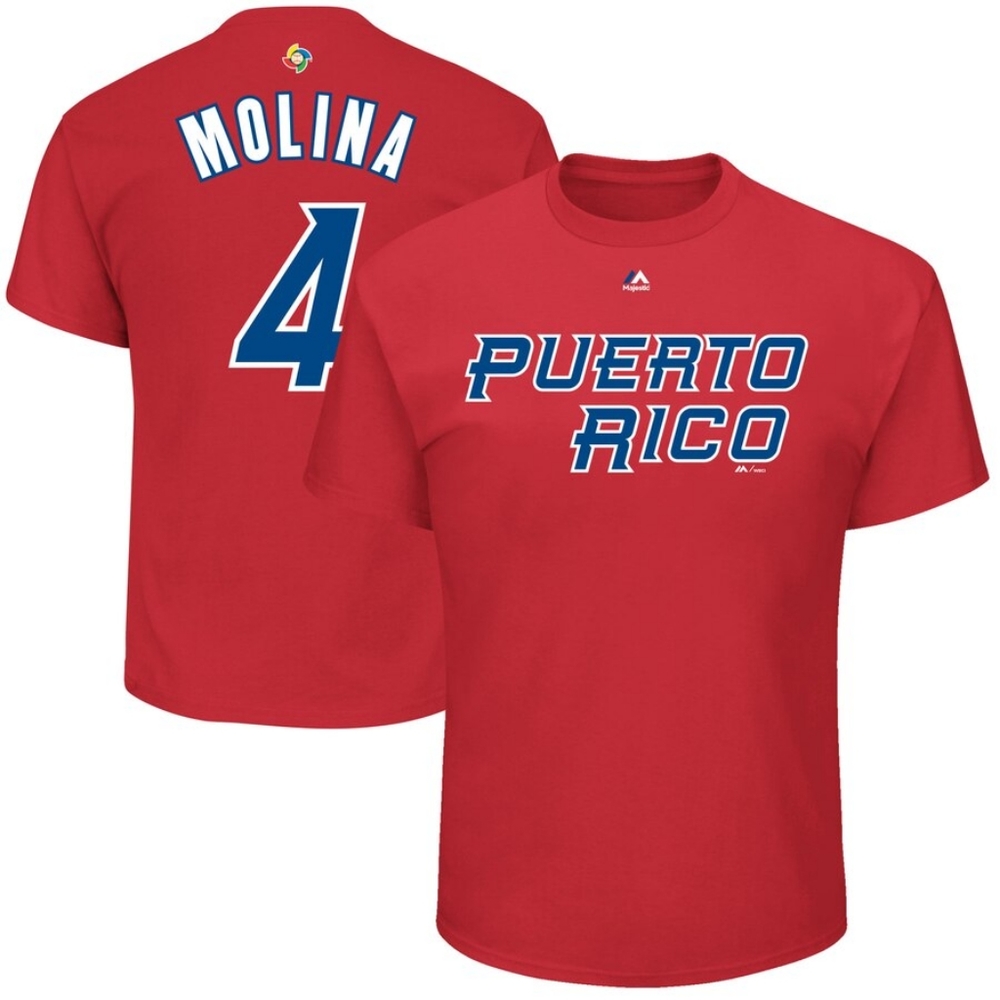 MLB WBC puerto rico T-shirt (Molina#4)